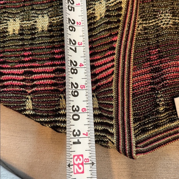 M Missoni Patterned Knit Open Front Cardigan S - Picture 10 of 13
